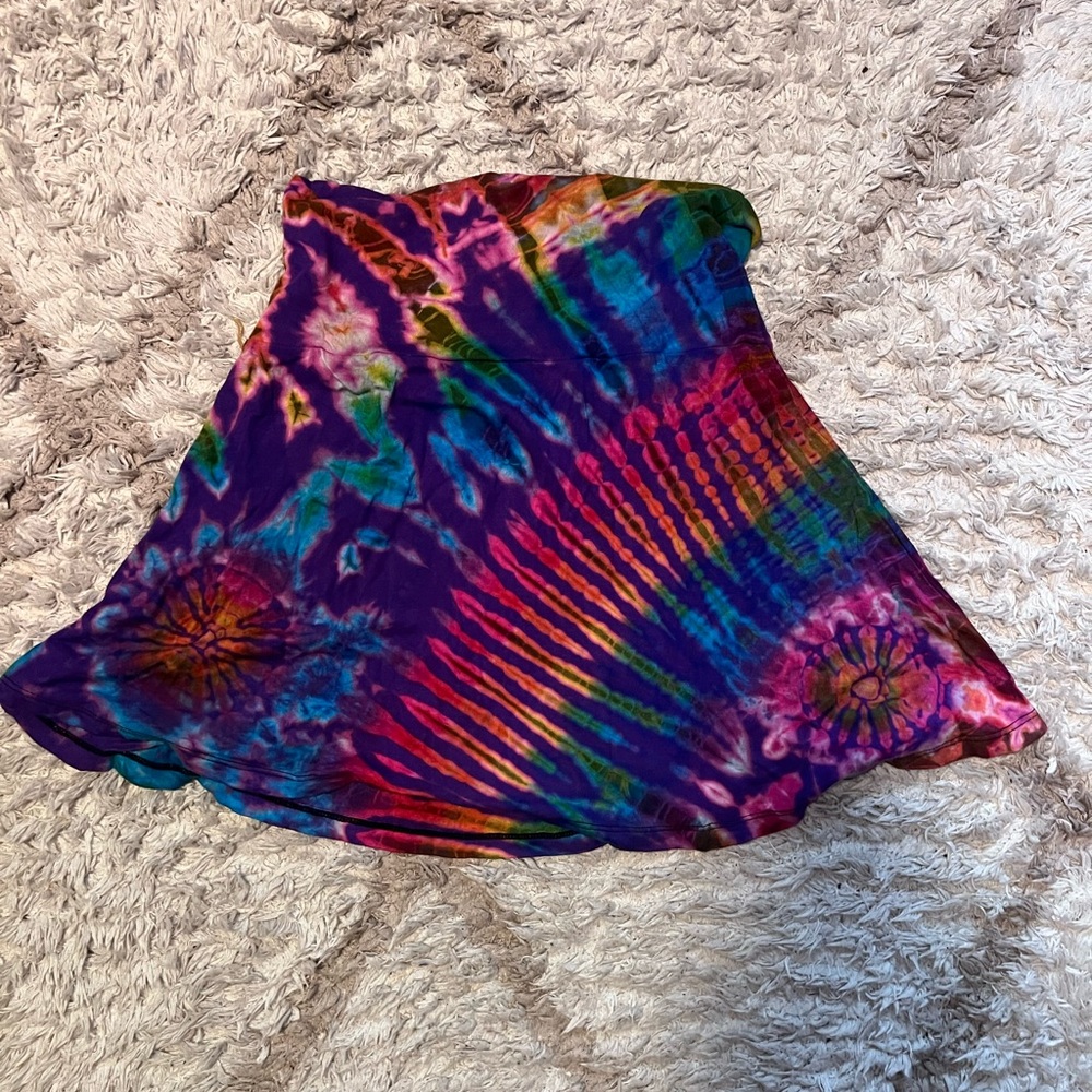 Vibrant Tie-Dye Skirt